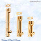 Greytown Offset polished brass sliding bolt (3 Sizes) - Vintique Concepts