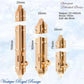 Georgian sliding Barrel Bolt Polished Brass w/wide keeper -3 sizes - Vintique Concepts