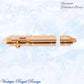 Georgian sliding Barrel Bolt Polished Brass w/wide keeper -3 sizes - Vintique Concepts