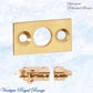 Georgian sliding Barrel Bolt Polished Brass w/wide keeper -3 sizes - Vintique Concepts