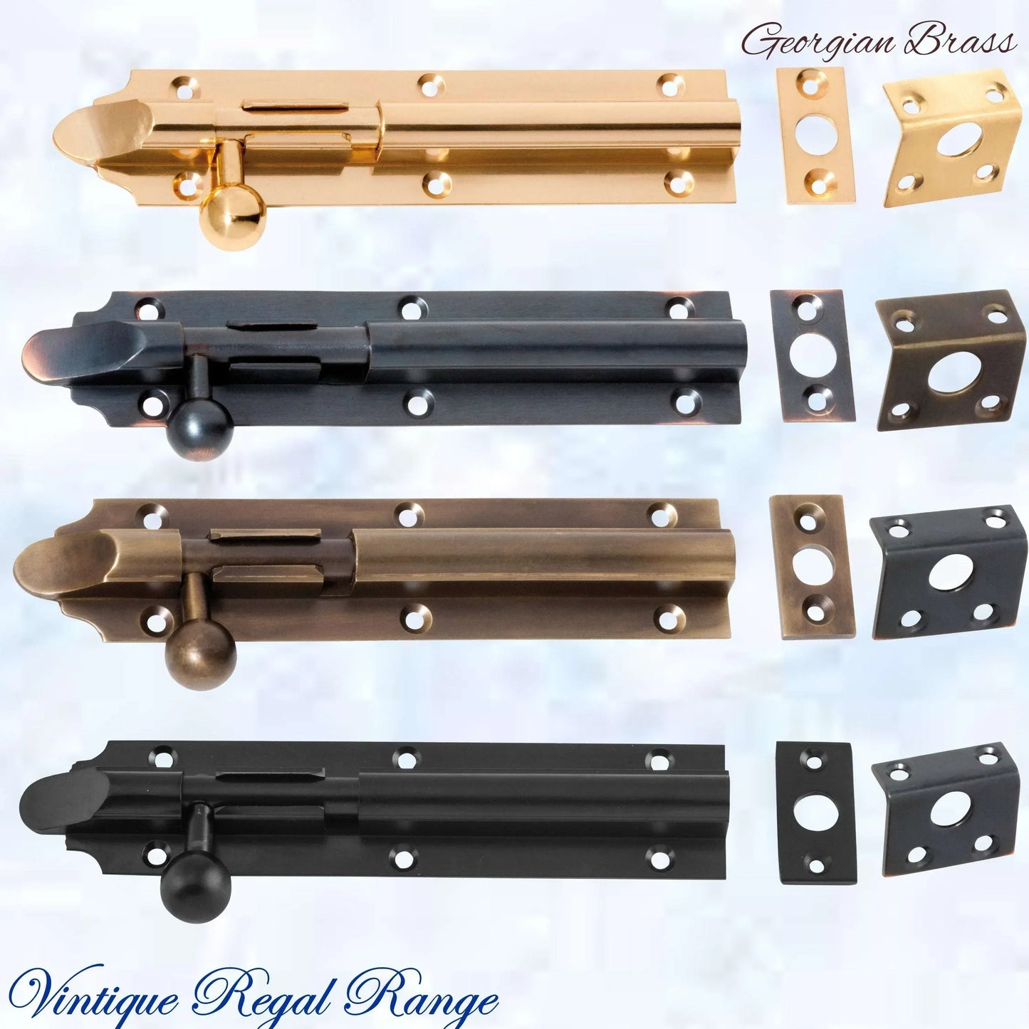 Georgian long Throw HD sliding Barrel Bolt 150x32mm-4 Finishes - Vintique Concepts