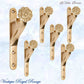 Le Voile Curtain /Drape Brackets Polished Brass (Centre & End) - Vintique Concepts