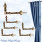 Le Voile Hook or Curtain Tie Back Polished Brass 70mm - Vintique Concepts