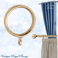 Le Voile Polished Brass Curtain Ring-25mm int dia - Vintique Concepts