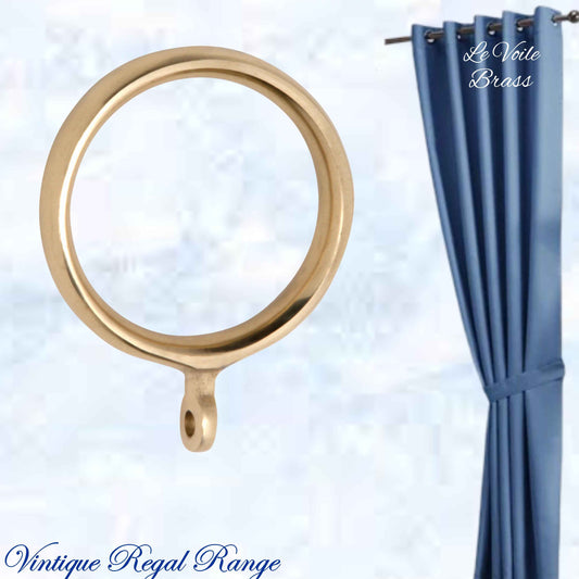 Le Voile Polished Brass Curtain Ring-38mm int dia