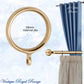 Le Voile Polished Brass Curtain Ring-38mm int dia - Vintique Concepts