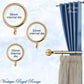 Le Voile Polished Brass Curtain Ring-25mm int dia - Vintique Concepts
