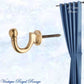 Le Voile Polished Brass acorn Tie back hook 45mm - Vintique Concepts