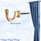 Le Voile Polished Brass acorn Tie back hook 45mm - Vintique Concepts