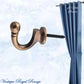 Le Voile Antiqued Brass acorn Tie back hook 45mm - Vintique Concepts