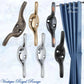 Le Voile Curtain Cleat Hook 75mm High (6 Finishes) - Vintique Concepts