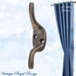 Le Voile Curtain Cleat Hook 75mm High (6 Finishes) - Vintique Concepts