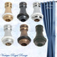 Le Voile Curtain Cord Weight 32mm High -6 Finishes with Rubber Bumper - Vintique Concepts