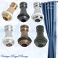 Le Voile Curtain Cord Weight 32mm High -6 Finishes with Rubber Bumper - Vintique Concepts