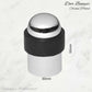 Chrome plated Brass Floor rubber DOOR BUMPER stop - Vintique Concepts