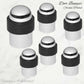 Chrome plated Brass Floor rubber DOOR BUMPER stop - Vintique Concepts