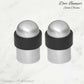 Satin Chrome Brass Floor rubber DOOR BUMPER stop - Vintique Concepts