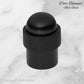 Matt Black Brass Floor rubber DOOR BUMPER stop - Vintique Concepts