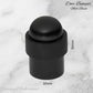 Matt Black Brass Floor rubber DOOR BUMPER stop - Vintique Concepts