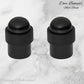 Matt Black Brass Floor rubber DOOR BUMPER stop - Vintique Concepts