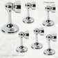 Chrome Plated Brass Magnetic door stop 75mm L x 44mm baseplate - Vintique Concepts