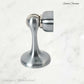 Satin Chrome Brass Magnetic door stop 75mm L x 44mm baseplate - Vintique Concepts