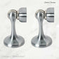 Satin Chrome Brass Magnetic door stop 75mm L x 44mm baseplate - Vintique Concepts