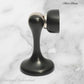 Matt Black Brass Magnetic door stop 75mm L x 44mm baseplate - Vintique Concepts