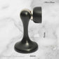 Matt Black Brass Magnetic door stop 75mm L x 44mm baseplate - Vintique Concepts