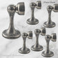 Pewter Finish Brass Magnetic door stop 75mm L x 44mm baseplate - Vintique Concepts