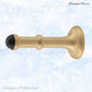 Brushed Brass Classic rubber door stop 100mm Long-Invsible fixing - Vintique Concepts