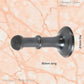 Antiqued Copper Brass Classic rubber door stop 80mm Long-Invisible fixing - Vintique Concepts