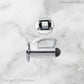 Chrome Plated Hook & secure rubber door stop -70mm long - Vintique Concepts