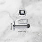 Chrome Plated Hook & secure rubber door stop -70mm long - Vintique Concepts