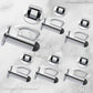 Chrome Plated Hook & secure rubber door stop -70mm long - Vintique Concepts