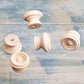 Celestial Natural Wood Round furniture knob 22mm dia