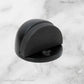 Matt Black Brass Oval Floor rubber door stop - Vintique Concepts