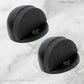 Matt Black Brass Oval Floor rubber door stop - Vintique Concepts