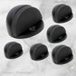 Matt Black Brass Oval Floor rubber door stop - Vintique Concepts