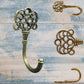 Antique Look Regina crown Robe hook, cup hook & more 30mm long