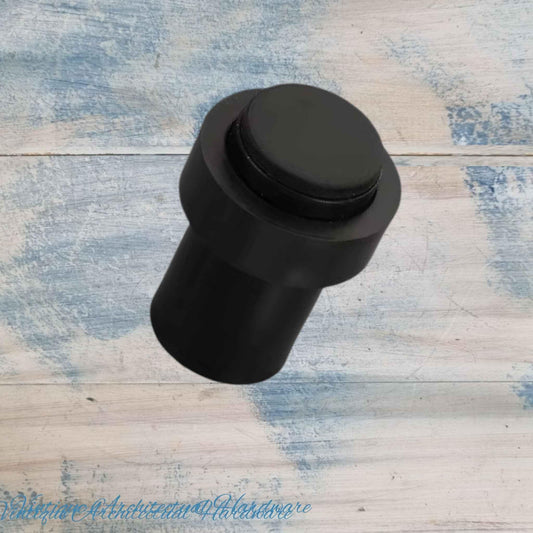 Black Stainless steel Floor rubber DOOR BUMPER floor door stop 60mm high - Vintique Concepts