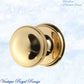 Polished Brass Hereford  Large Centre Knob 85mm dia