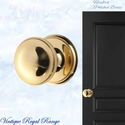 Polished Brass Hereford  Large Centre Knob 85mm dia
