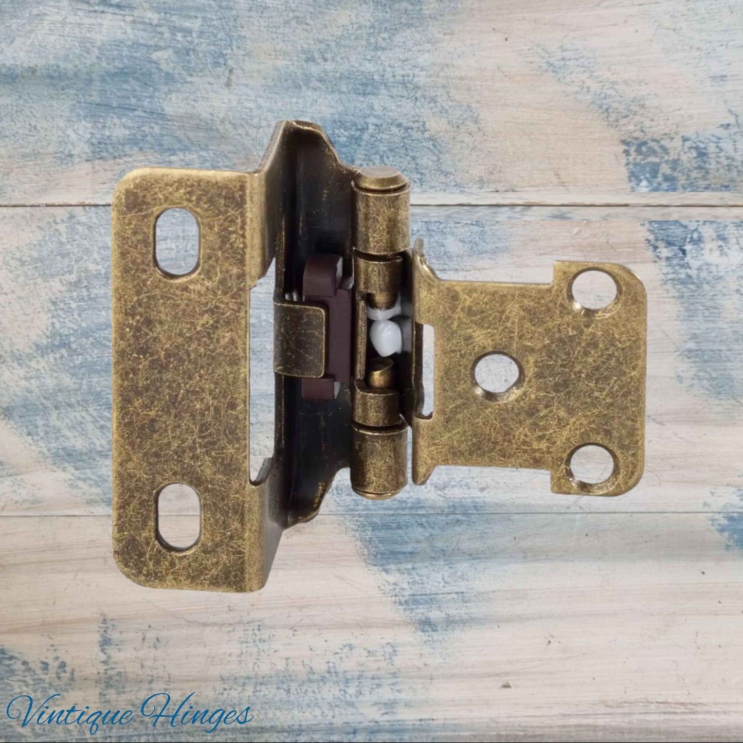 Self-Closing Overlay Hinges -Concealed Bronze  57mm x28mm for cabinets-NEW