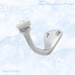 Sceptre Brass & Porcelain Hook 45mm high (x70mm) 7 Finishes - Vintique Concepts