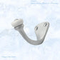 Sceptre Brass & Porcelain Hook 45mm high (x70mm) 7 Finishes - Vintique Concepts