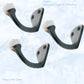 Sceptre Brass & Porcelain Hook 45mm high (x70mm) 7 Finishes - Vintique Concepts
