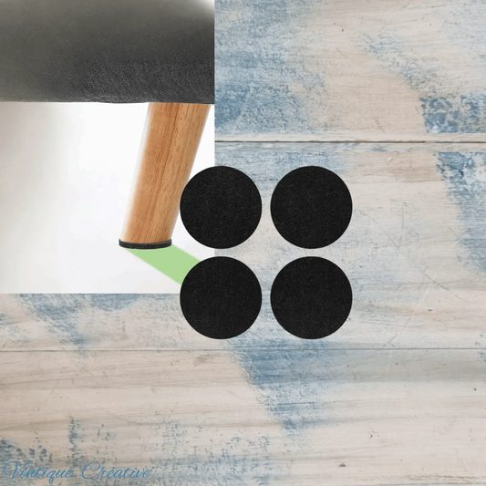 Self-Adhesive Felt Furniture pads-24mm (pkt 16) protect your floors - Vintique Concepts
