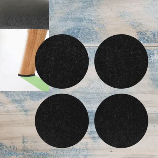 Self-Adhesive Felt Furniture pads-50mm (pkt 8) protect your floors - Vintique Concepts