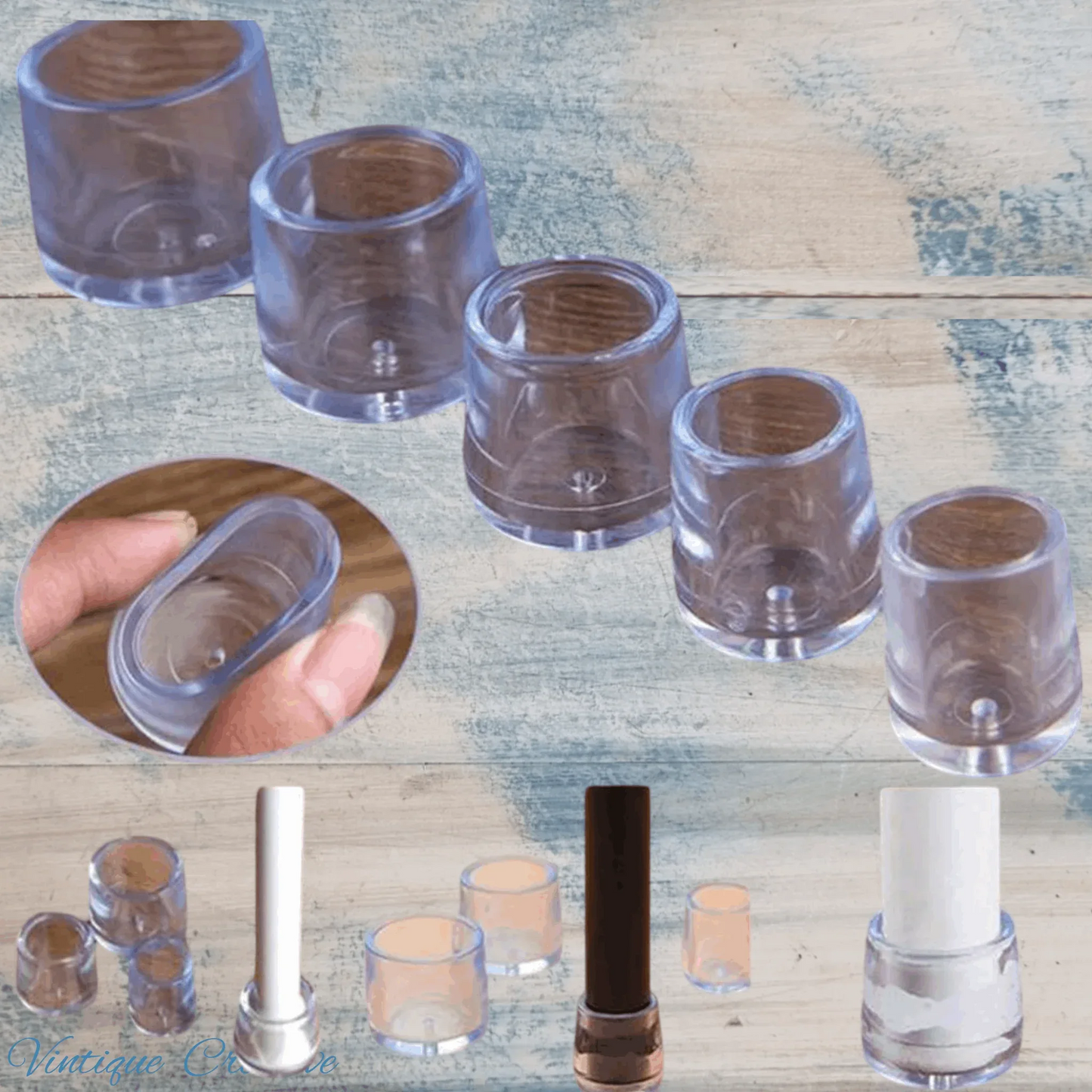 Round Silicone Chair Leg Caps-22mm dia – Protect Floors from scratches